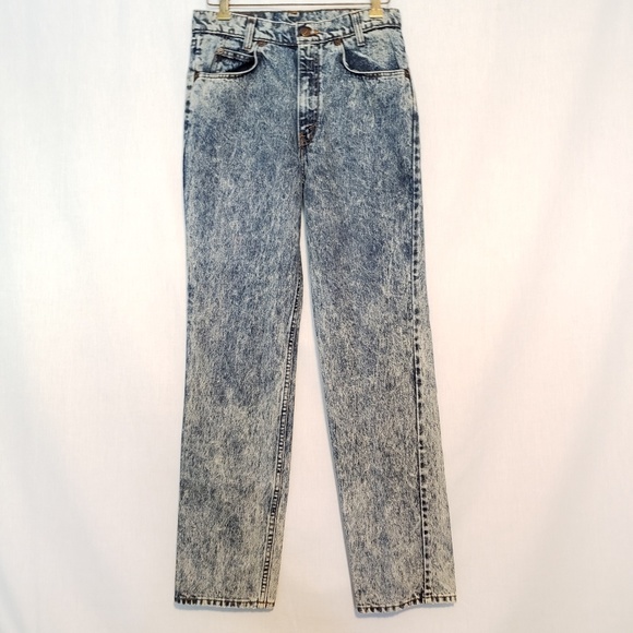 Levi's Denim - Levi's High Rise Student Cut Acid Wash Jeans